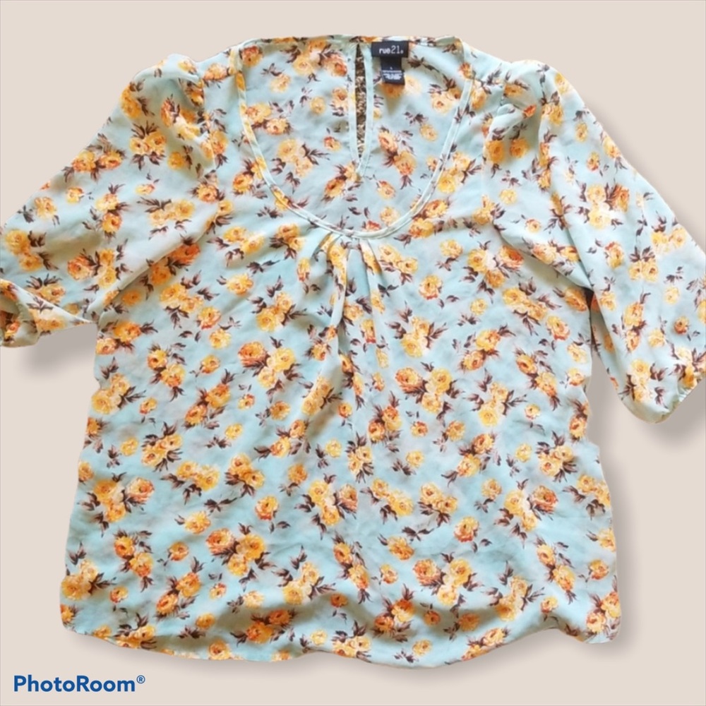 Silk Floral blouse